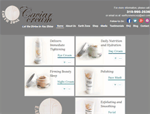 Tablet Screenshot of caviarcream.com